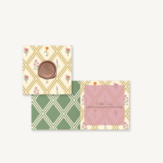 Versailles Pink Folded Gift Cards