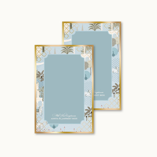 Pale Blue Mirah Note Cards