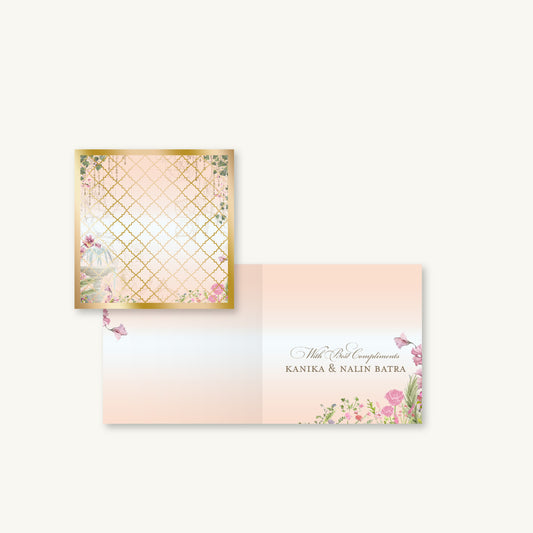 Peach Paradise Folded Gift Cards