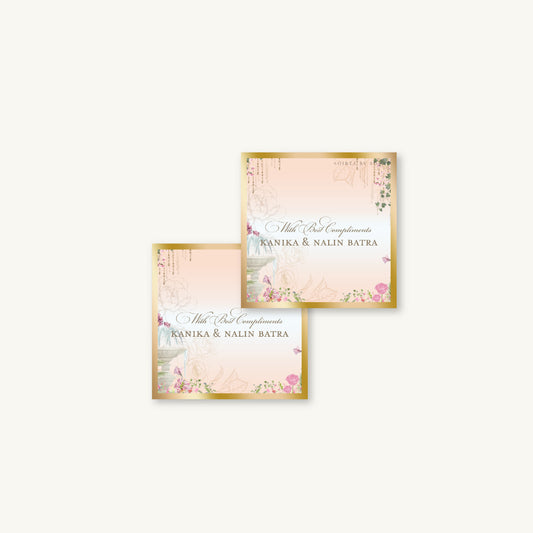Peach Paradise Single Sided Gift Tag