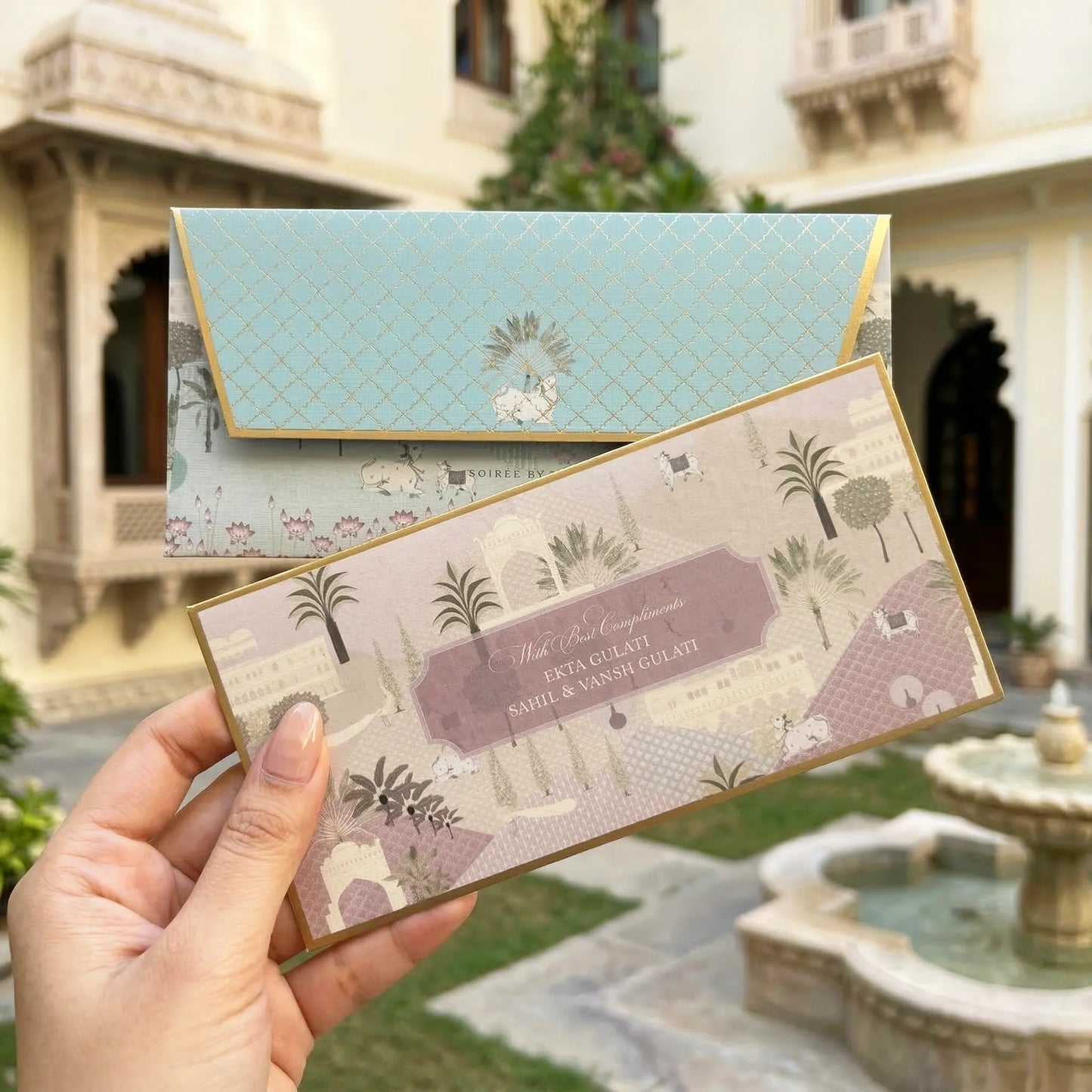 Mauve Mirah Money Envelopes