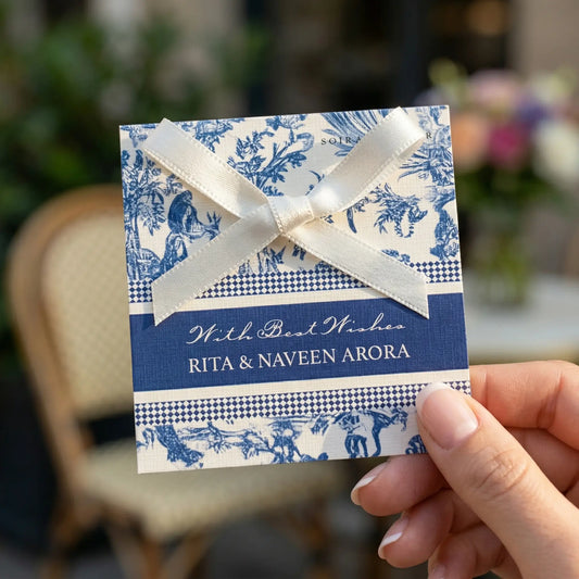 Blue Serena Single Sided Gift Tag